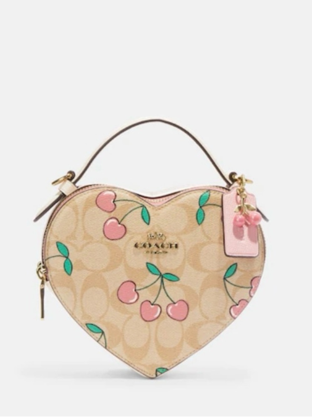 Coach Heart Crossbody with Heart Cherry Print